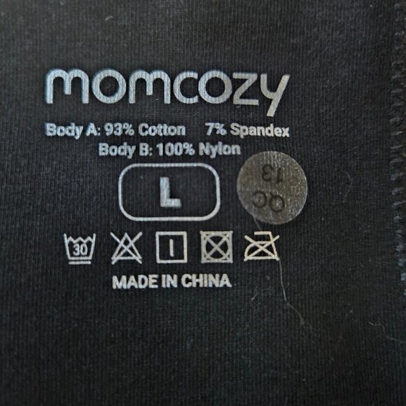 Momcozy Black Nursing Bra with Straps L NWT - Picture 9 of 9
